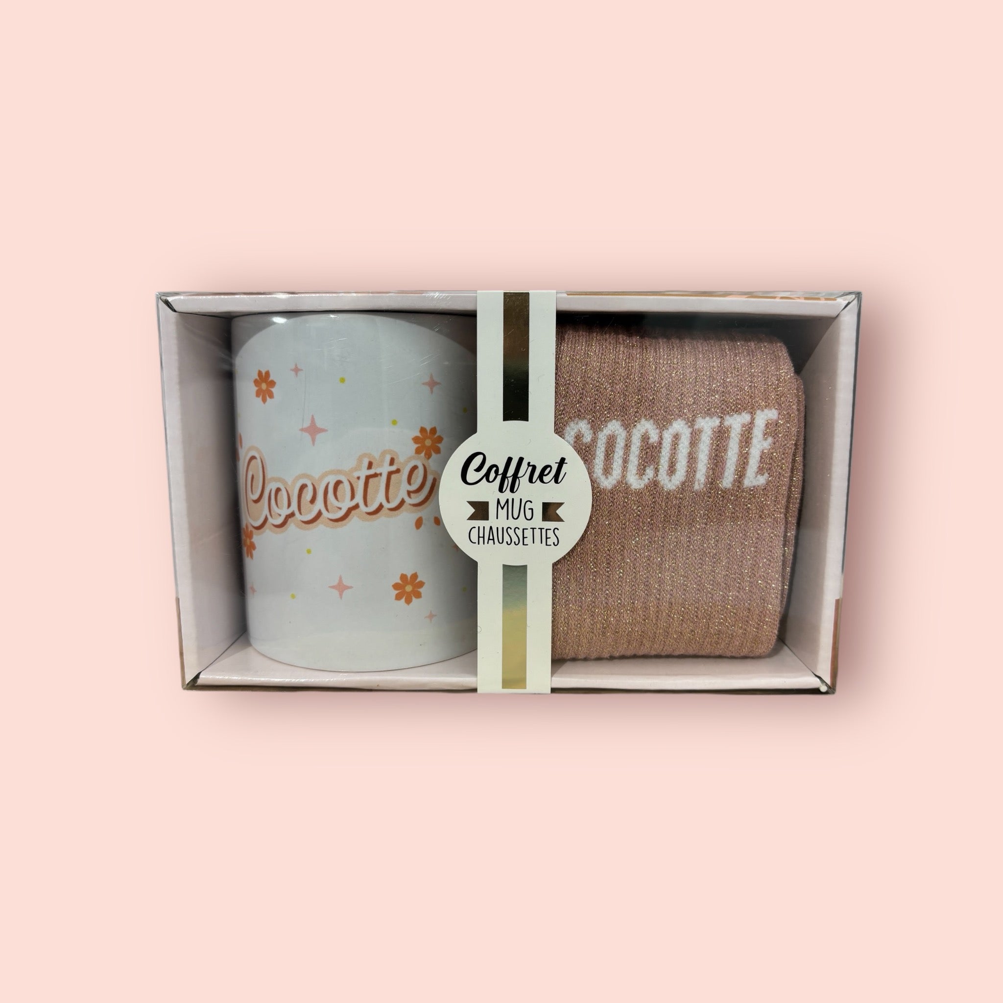 COFFRET DUO MUG CHAUSSETTES A PAILLETTES