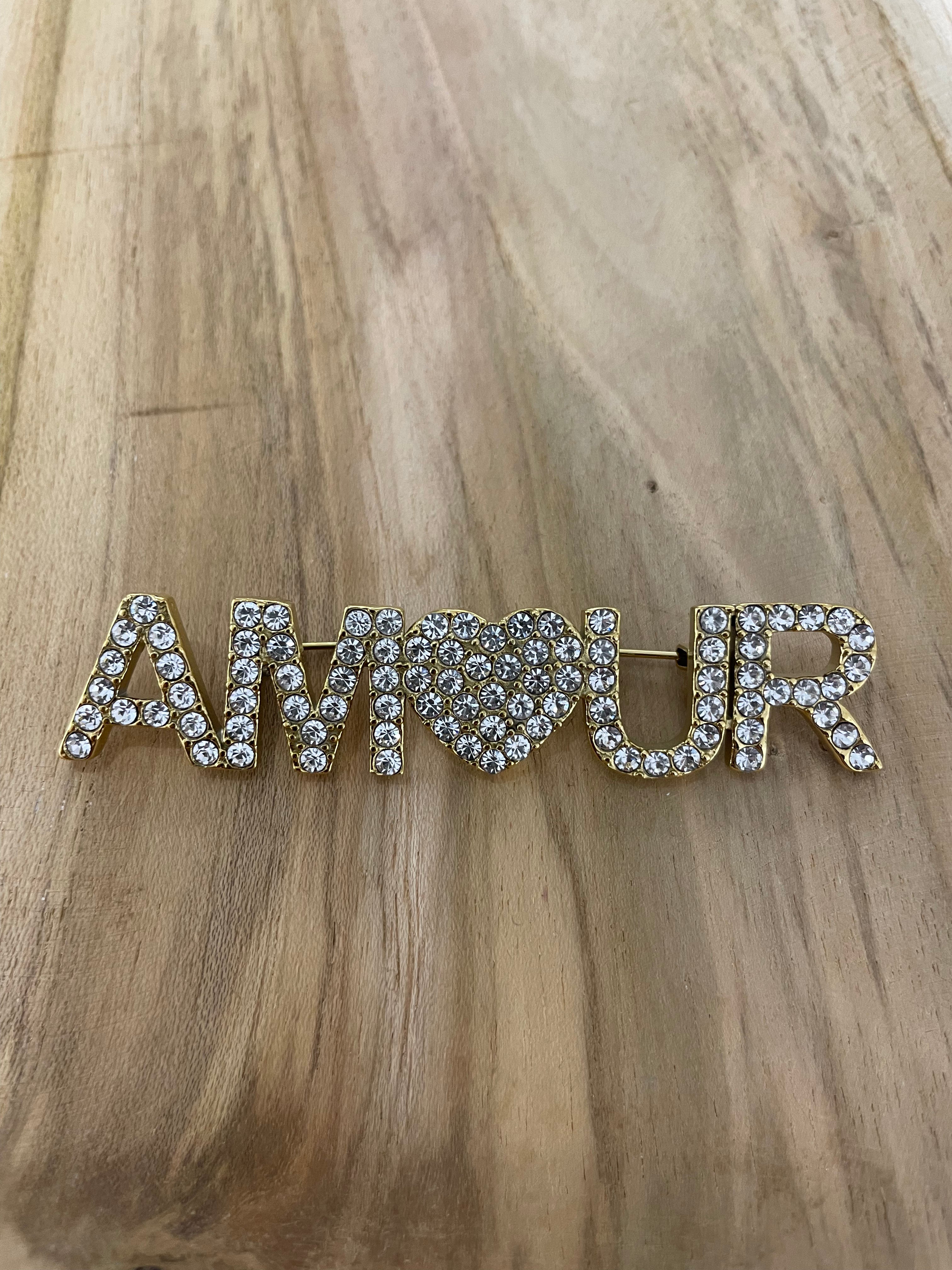 BROCHE MAXI LOVE STRASS